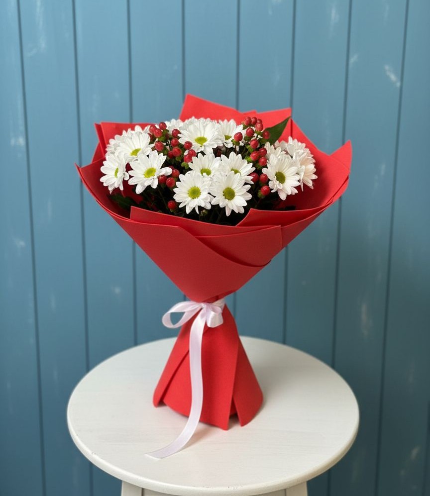 Букет цветов из: Хризантемы в Шестаково