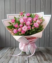 Букет Розовый кустик в Шестаково
