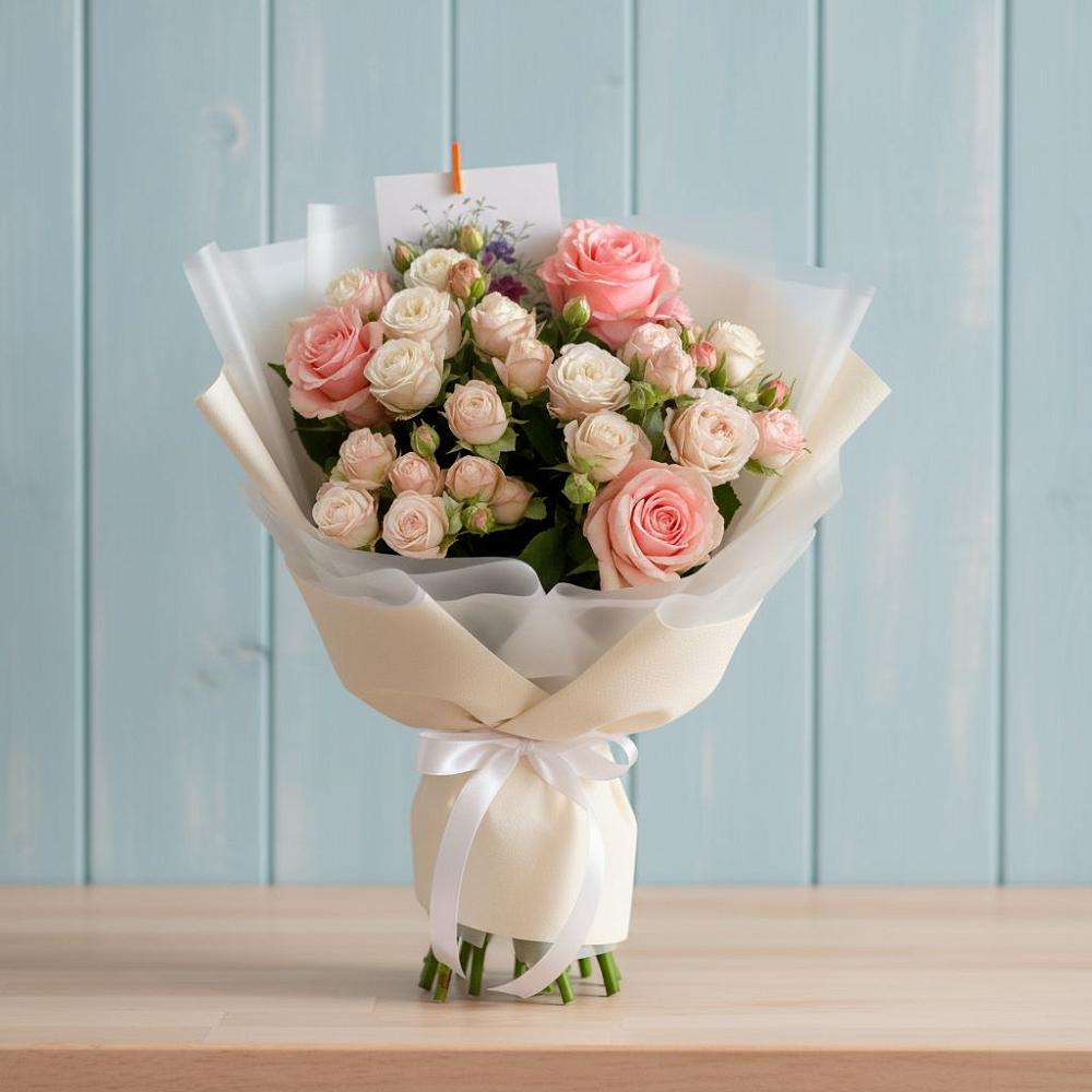 Букет цветов из: Розы в Шестаково