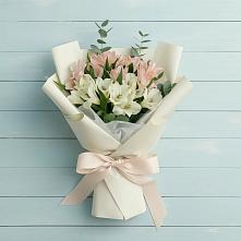 Букет цветов из:  Альстромерии в Шестаково