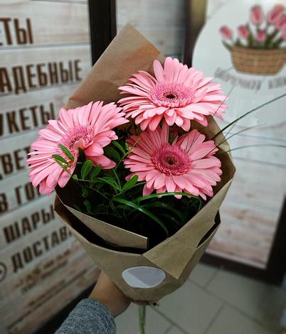 Букет цветов из: Герберы в Шестаково