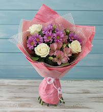 Букет цветов из:  Герберы в Шестаково