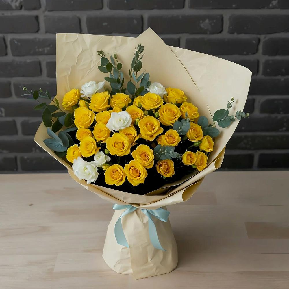 Букет цветов из: Розы в Шестаково