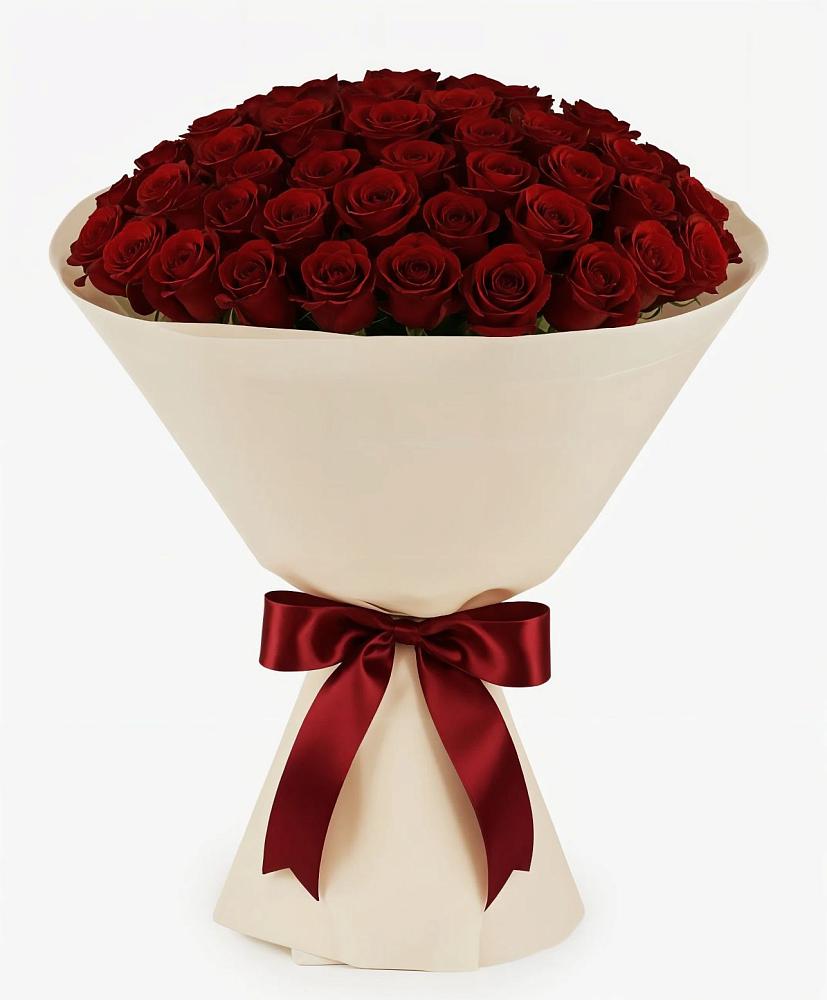 Букет 101 Бордовая роза Блэк Бакарра в Шестаково