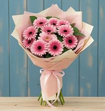 Букет цветов из:  Герберы в Шестаково